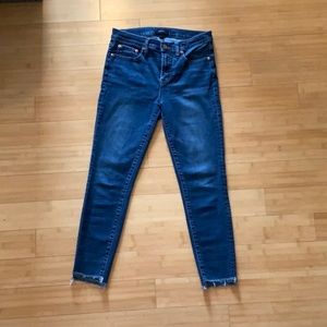 J. Crew 9” High-Rise Toothpick with Raw Hem